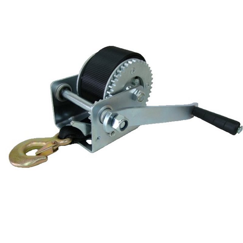 Winch with strap or cable