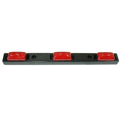 PLASTIC LIGHT BAR WITH 3 SEALED RED LIGHTS