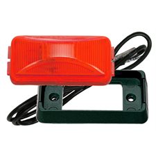 RED LIGHT COMPLETE KIT 2 1 / 2" X 1 1 / 4" - BLACK BASE & WIRE