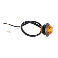 LED AMBER ROUND MARKER LIGHT 3 / 4" WITH 7" WIRE DOT
