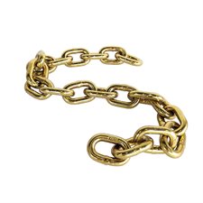 3 / 8" G70 CHAIN GOLD 26"NO HOOK