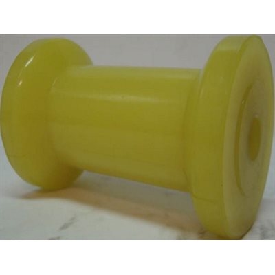 5 1 / 4" YELLOW KEEL ROLLER WITH BUSHING